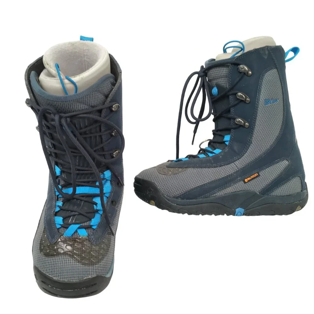 $399 BURTON DRIVER SNOWBOARD BOOTS! 10.5 BLUE TRADITIONAL LACE NICE CONDITION